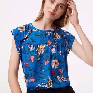 Loft Tiger Floral Blouse🐅